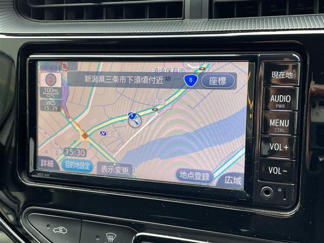 アクア Ｓスタイルブラック　純正ナビ　バックカメラ　トヨタセーフティーセンス　プリクラッシュセーフティーセンス　レーディパーチャーアラート　オートマチックハイビーム　横滑り防止システム　ステアリングスイッチ　電動格納ミラー（8枚目）