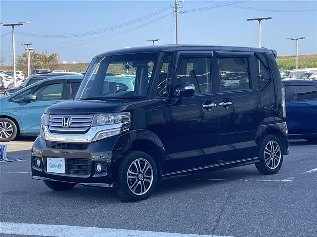 N-BOXカスタム G SSパッケージ 社外メモリナビ:NR-MZ03 バックカメラ 両側パワースライドドア 前方ドライブレコーダー ステアリングスイッチ ETC 保証書 取扱説明書(31枚目)