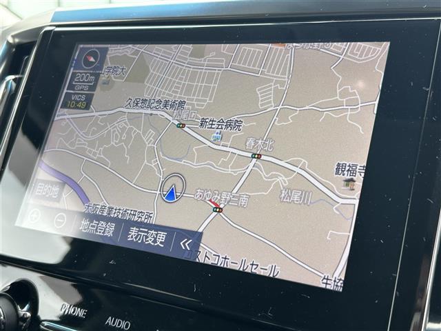 アルファード ２．５Ｓ　Ｃパッケージ　トヨタセーフティセンス　純正メモリーナビ　フルセグＴＶ／ＣＤ／ＤＶＤ／ＢＴ／ＵＳＢ　バックカメラ　両側電動パワースライドドア　ＭＴモード付ＡＴ車　追従型クルーズコントロール　ＢＳＭ　温冷シート　ＥＴＣ（4枚目）