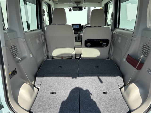 スペーシア ハイブリッドＸ　社外メモリ－ナビ　フルセグＴＶ／ＣＤ／ＤＶＤ／Ｂｌｕｅｔｏｏｔｈ　両側電動パワースライドドア　追従型クルーズコントロール　シートヒータービルトインＥＴＣ　前後ドライブレコーダー　後方コーナーセンサー（15枚目）