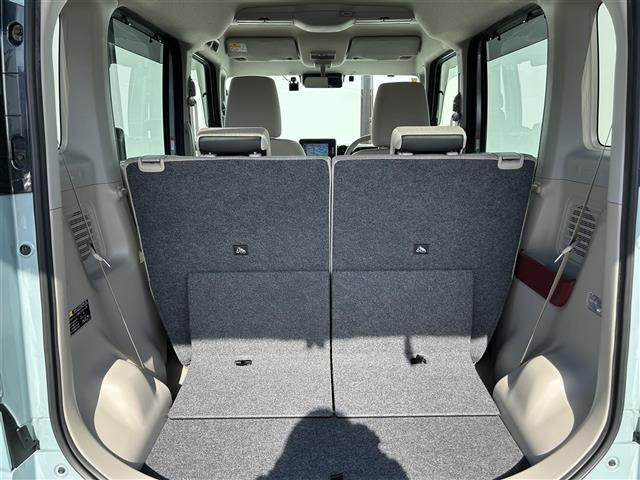 スペーシア ハイブリッドＸ　社外メモリ－ナビ　フルセグＴＶ／ＣＤ／ＤＶＤ／Ｂｌｕｅｔｏｏｔｈ　両側電動パワースライドドア　追従型クルーズコントロール　シートヒータービルトインＥＴＣ　前後ドライブレコーダー　後方コーナーセンサー（16枚目）