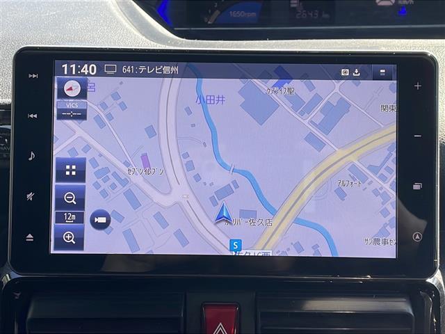 タント カスタムRS 4WD 純正9型メモリナビフルセグTV バックカメラ ビルトインETC 両側パワースライドドア ハーフレザーシート 純正15インチアルミ シートヒーター  レーンキープアシスト ワンオーナー(4枚目)