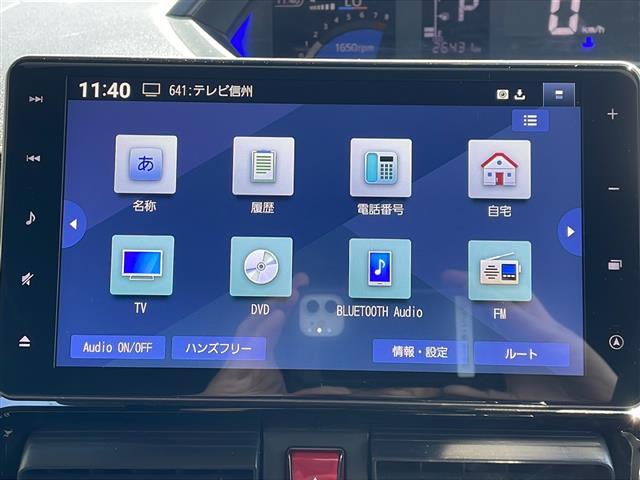 タント カスタムRS 4WD 純正9型メモリナビフルセグTV バックカメラ ビルトインETC 両側パワースライドドア ハーフレザーシート 純正15インチアルミ シートヒーター  レーンキープアシスト ワンオーナー(5枚目)