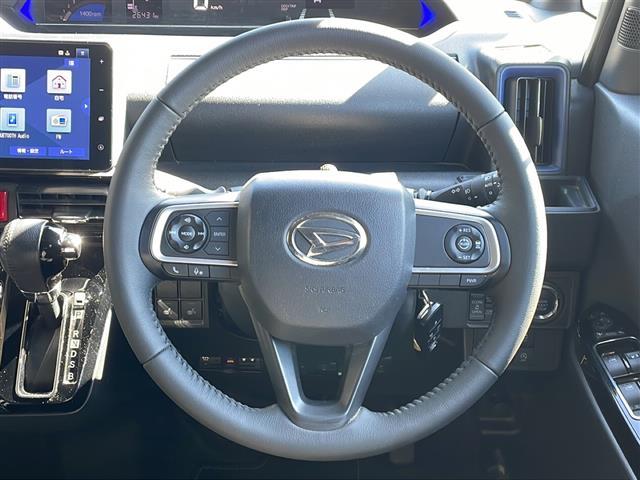 タント カスタムRS 4WD 純正9型メモリナビフルセグTV バックカメラ ビルトインETC 両側パワースライドドア ハーフレザーシート 純正15インチアルミ シートヒーター  レーンキープアシスト ワンオーナー(14枚目)