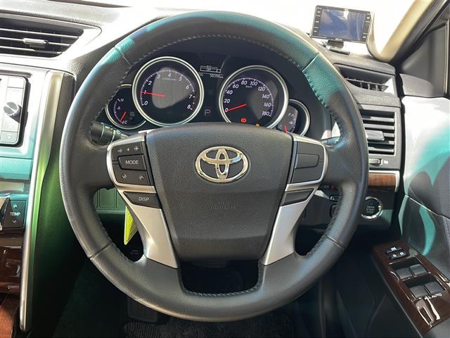 マークX 250G Four 4WD メモリナビフルセグTV 純正16インチアルミ プッシュスタート 保証書・取説 スペアキー(11枚目)