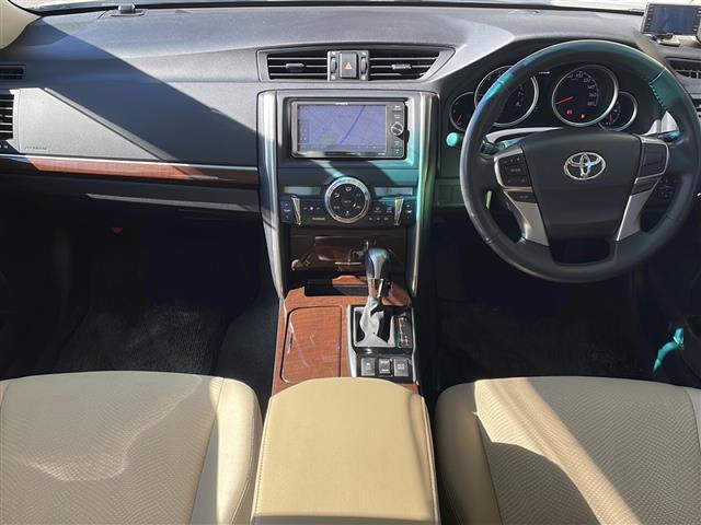 マークX 250G Four 4WD メモリナビフルセグTV 純正16インチアルミ プッシュスタート 保証書・取説 スペアキー(42枚目)