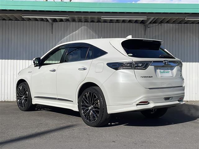 ハリアーハイブリッド エレガンス 4WD 純正9型ナビフルセグTV Weds20インチアルミ 社外エアロ ハーフレザーシート ドライブレコーダー プッシュスタート スマートキー パワーシート(43枚目)