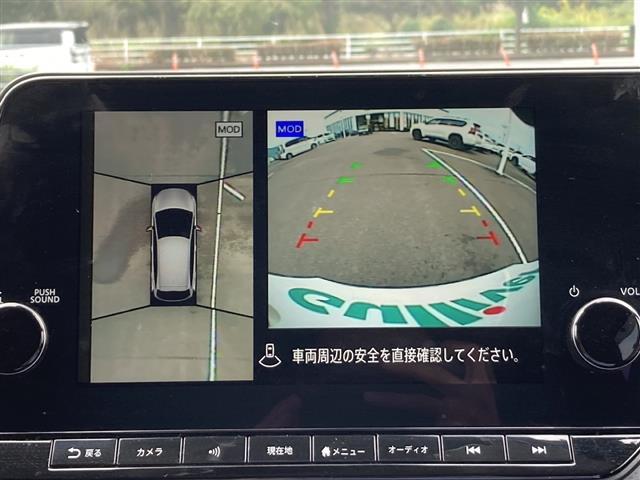 ノート Ｘ　純正９インチナビ　アラウンドビューモニター　エマージェンシーブレーキ　ＬＤＷ　コーナーセンサー　ブラインドスポットモニター　スマートルームミラー　電動パーキングブレーキ　オートブレーキホールド　ＥＴＣ（11枚目）