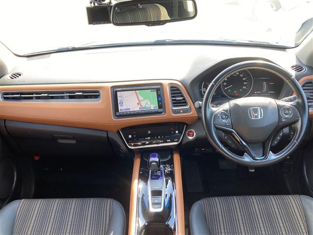 ヴェゼル ハイブリッドZ・ホンダセンシング ワンオーナー Gathersナビ バックカメラ 衝突被害軽減ブレーキ 路線逸脱警報 アダプティブクルーズコントロール 電動パーキングブレーキ オートブレーキホールド ステアリングリモコン パドルシフト(2枚目)