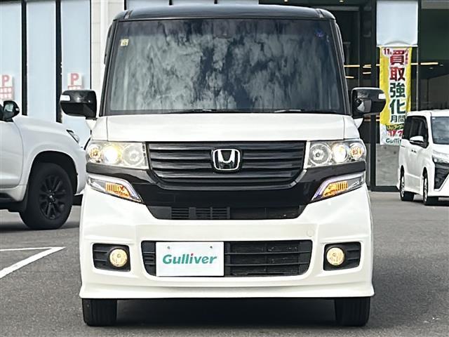 N-BOXカスタム G SSパッケージ Carrozzeriaナビ CTBA 両側パワースライドドア ETC 革巻きステアリング ステアリングリモコン プッシュスタート スマートキー HIDヘッドライト フォグライト 純正アルミホイール(25枚目)