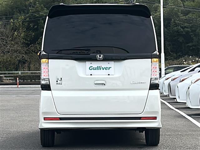 N-BOXカスタム G SSパッケージ Carrozzeriaナビ CTBA 両側パワースライドドア ETC 革巻きステアリング ステアリングリモコン プッシュスタート スマートキー HIDヘッドライト フォグライト 純正アルミホイール(33枚目)