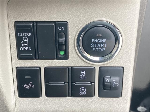 X 4WD ワンオーナー 社外ナビ フルセグTV 片側パワースライドドア シートヒーター アイドリングストップ 横滑り防止 プッシュスタート(3枚目)