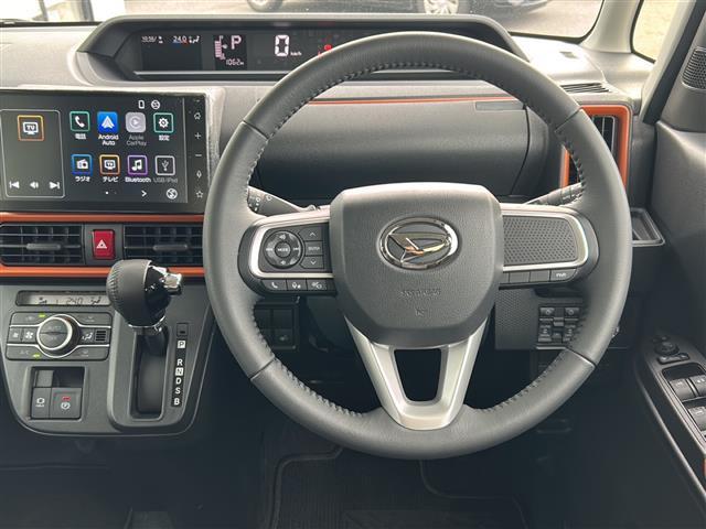 タント ファンクロスターボ ディスプレイオーディオ/両側Pスラ/全方位/スマートアシスト/レーンキープアシスト/横滑り防止装置/コーナーセンサー/LEDオートライト/オートマチックハイビーム/フォグランプ/DNシートヒーター(2枚目)