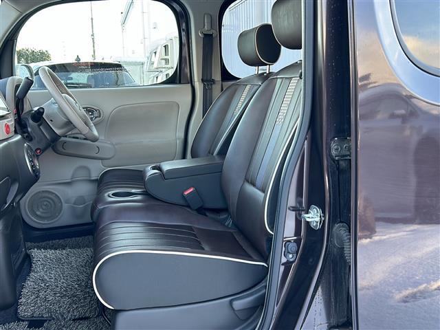 キューブ コダワリセレクション 禁煙車/アイドリングストップ/社外SDナビ/AM/FM/TV/CD/DVD/SD/IPOD/純正フロアマット/レザーシート/オートライト/電動格納ミラー/フォグランプ(24枚目)
