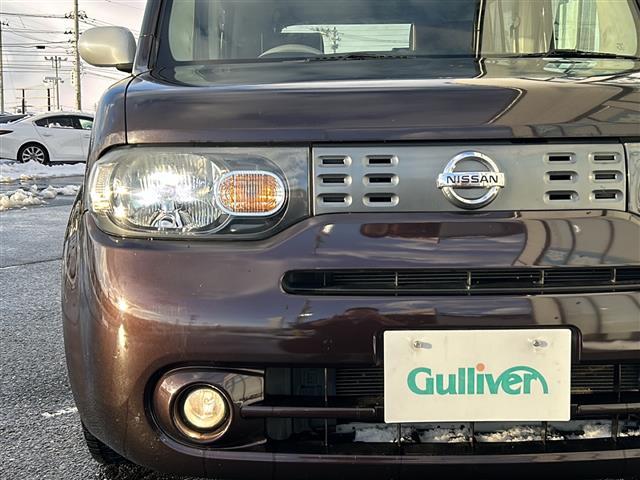 キューブ コダワリセレクション 禁煙車/アイドリングストップ/社外SDナビ/AM/FM/TV/CD/DVD/SD/IPOD/純正フロアマット/レザーシート/オートライト/電動格納ミラー/フォグランプ(36枚目)