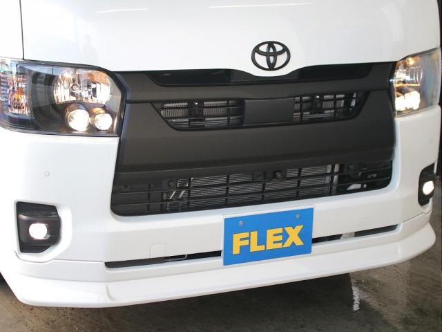 スーパーGL ダークプライムII パールホワイト デジタルインナーミラー パワースライドドア ローダウン FLEXオリジナルフロントスポイラー オーバーフェンダー ベットキットType2 バルベログランデアルミ ナスカータイヤ 車中泊(16枚目)