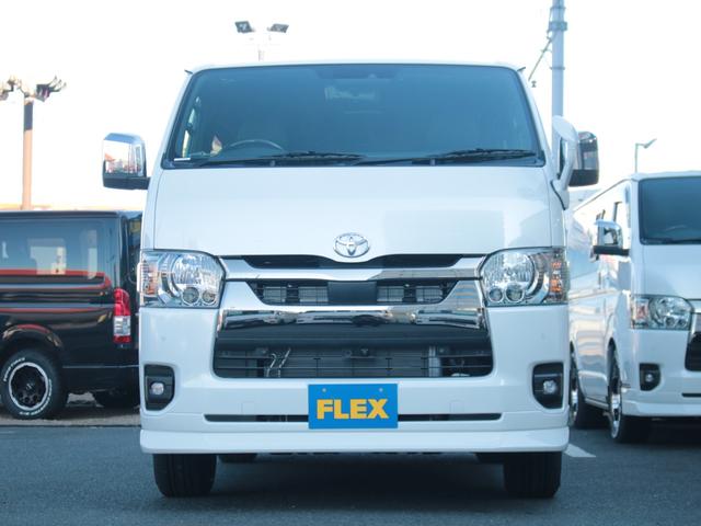 スーパーGL ダークプライムII パールホワイト デジタルインナーミラー パワースライドドア ローダウン FLEXオリジナルフロントスポイラー オーバーフェンダー ベットキットType2 バルベログランデアルミ ナスカータイヤ 車中泊(36枚目)