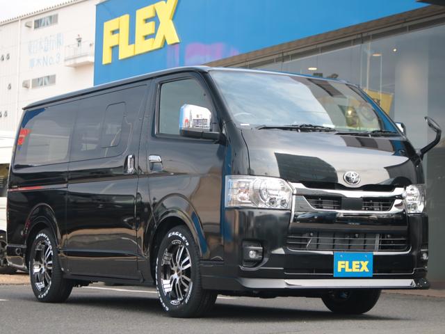 スーパーGL ダークプライムII デジタルインナーミラー 小窓付き パノラミックビューモニター ローダウン Delf02アルミ ナスカータイヤ フロントスポイラー オーバーフェンダー 煌ブラックLEDテール ダークプライム アウトドア(42枚目)
