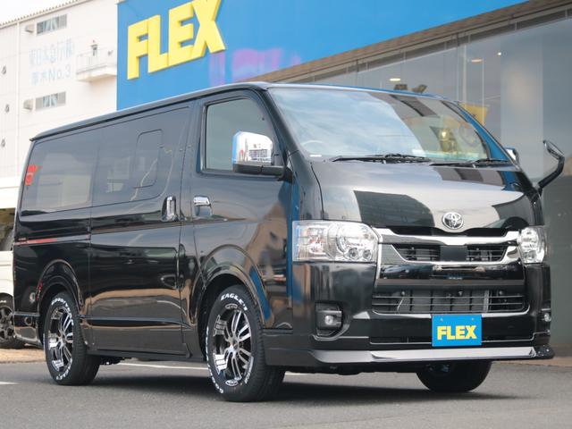スーパーGL ダークプライムII デジタルインナーミラー 小窓付き パノラミックビューモニター ローダウン Delf02アルミ ナスカータイヤ フロントスポイラー オーバーフェンダー 煌ブラックLEDテール ダークプライム アウトドア(43枚目)