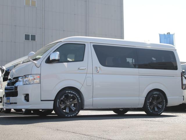GL ロング フローリング デジタルインナーミラー パノラミックビューモニター パワースライドドア ローダウン済 フロントスポイラー オーバーフェンダー ナスカータイヤ LEDテールランプ シートカバー アウトドア(63枚目)