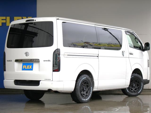 ハイエースバン スーパーGL ダークプライムII オフロード 新品タイヤ 新品アルミホイール BIG-Xパーフェクトフィット ETC2.0 ドラレコ有 フロアマット ルーフスピーカー アームレスト フロントスポイラー LEDテールランプ ベッドキット(21枚目)