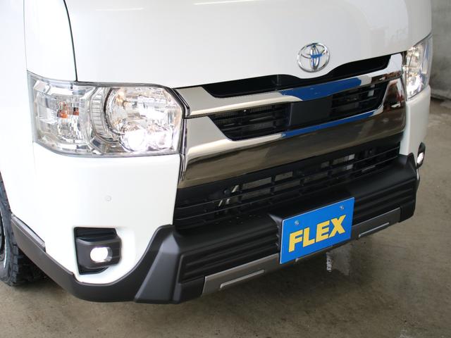 ハイエースバン スーパーGL ダークプライムII オフロード 新品タイヤ 新品アルミホイール BIG-Xパーフェクトフィット ETC2.0 ドラレコ有 フロアマット ルーフスピーカー アームレスト フロントスポイラー LEDテールランプ ベッドキット(28枚目)