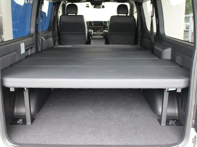 ハイエースバン スーパーGL ダークプライムII オフロード 新品タイヤ 新品アルミホイール BIG-Xパーフェクトフィット ETC2.0 ドラレコ有 フロアマット ルーフスピーカー アームレスト フロントスポイラー LEDテールランプ ベッドキット(37枚目)