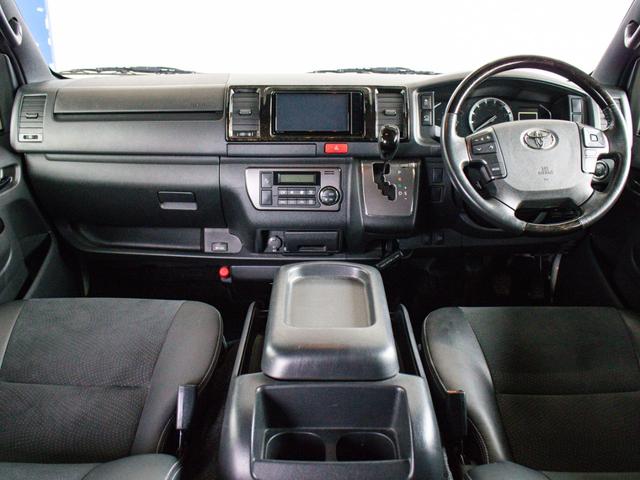ハイエースバン スーパーGL ダークプライムII ディーゼル4WD 純正ナビ ETC付 前後ドラレコ デジタルインナーミラー パノラミックビューモニター 両側パワスラ フロントスポイラー オバフェン アルミホイール グッドイヤーナスカー ワンオーナー(31枚目)