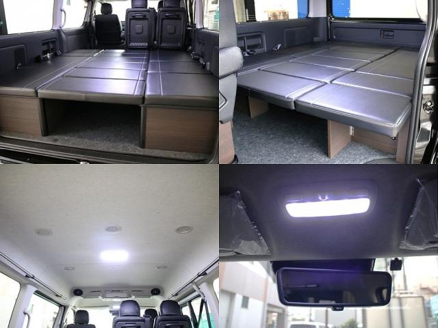 ハイエースワゴン GL BIG-Xナビ ETC2.0付 フリップダウン ルースピ アームレスト サイドバー LEDルームランプ フロントスポイラー オバフェン バルベロアルミホイール ナスカータイヤ ローダウン LEDテール(11枚目)