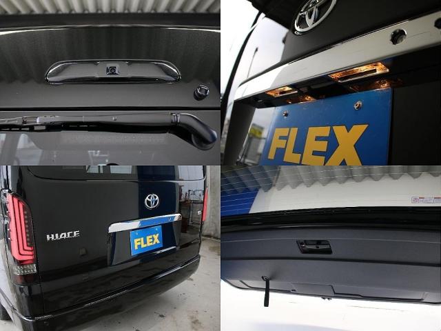 ハイエースワゴン GL BIG-Xナビ ETC2.0付 フリップダウン ルースピ アームレスト サイドバー LEDルームランプ フロントスポイラー オバフェン バルベロアルミホイール ナスカータイヤ ローダウン LEDテール(19枚目)
