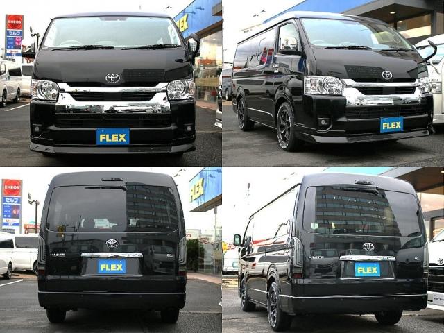 ハイエースワゴン GL BIG-Xナビ ETC2.0付 フリップダウン ルースピ アームレスト サイドバー LEDルームランプ フロントスポイラー オバフェン バルベロアルミホイール ナスカータイヤ ローダウン LEDテール(20枚目)