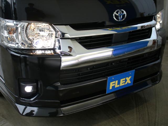ハイエースワゴン GL BIG-Xナビ ETC2.0付 フリップダウン ルースピ アームレスト サイドバー LEDルームランプ フロントスポイラー オバフェン バルベロアルミホイール ナスカータイヤ ローダウン LEDテール(22枚目)