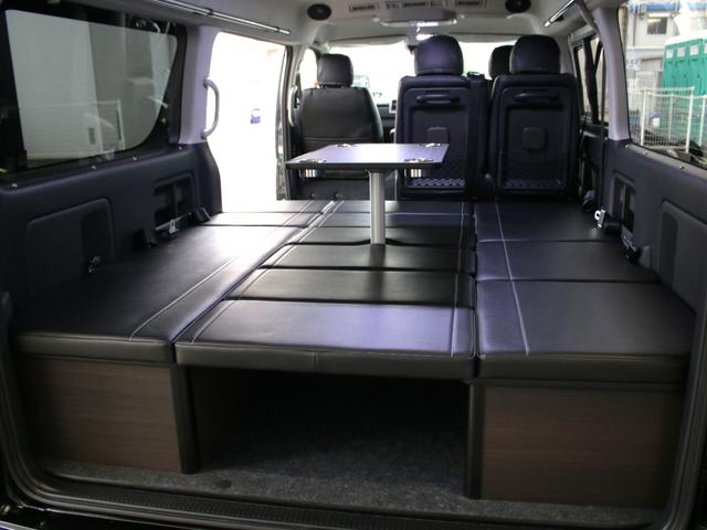 ハイエースワゴン GL BIG-Xナビ ETC2.0付 フリップダウン ルースピ アームレスト サイドバー LEDルームランプ フロントスポイラー オバフェン バルベロアルミホイール ナスカータイヤ ローダウン LEDテール(36枚目)