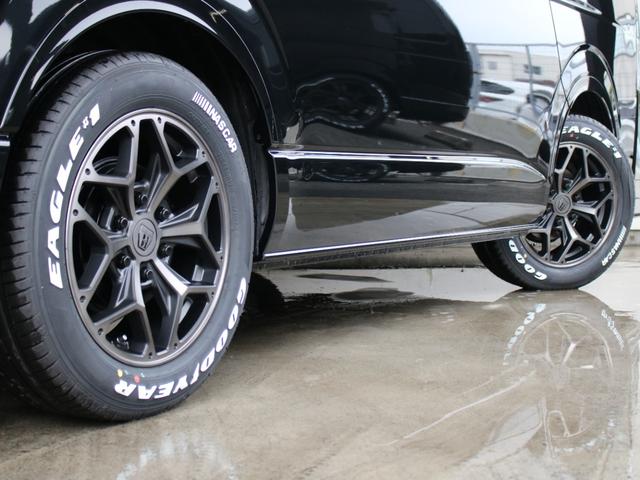 ハイエースワゴン GL BIG-Xナビ ETC2.0付 フリップダウン ルースピ アームレスト サイドバー LEDルームランプ フロントスポイラー オバフェン バルベロアルミホイール ナスカータイヤ ローダウン LEDテール(76枚目)