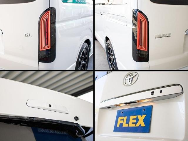 ハイエースワゴン ＧＬ　ＢＩＧ－Ｘナビ　ＥＴＣ２．０　フリップダウン　ルースピ　ローダウン　フロントスポイラー　オバフェン　アヴェスト　ウィンカーミラー　インパネ　シートカバー　エアバック　フローリング　ベッドキット　ＬＥＤ（15枚目）