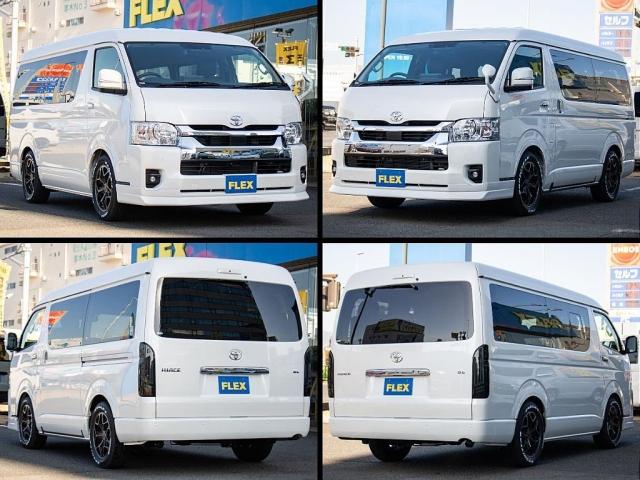 ハイエースワゴン ＧＬ　ＢＩＧ－Ｘナビ　ＥＴＣ２．０　フリップダウン　ルースピ　ローダウン　フロントスポイラー　オバフェン　アヴェスト　ウィンカーミラー　インパネ　シートカバー　エアバック　フローリング　ベッドキット　ＬＥＤ（20枚目）
