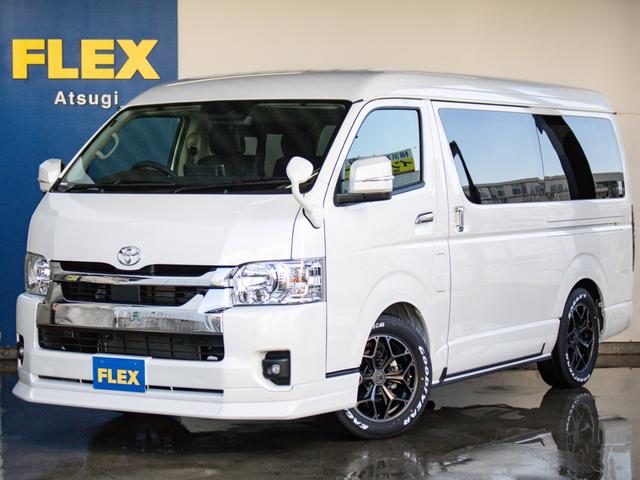 ハイエースワゴン ＧＬ　ＢＩＧ－Ｘナビ　ＥＴＣ２．０　フリップダウン　ルースピ　ローダウン　フロントスポイラー　オバフェン　アヴェスト　ウィンカーミラー　インパネ　シートカバー　エアバック　フローリング　ベッドキット　ＬＥＤ（21枚目）