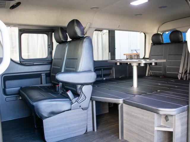 ハイエースワゴン ＧＬ　ＢＩＧ－Ｘナビ　ＥＴＣ２．０　フリップダウン　ルースピ　ローダウン　フロントスポイラー　オバフェン　アヴェスト　ウィンカーミラー　インパネ　シートカバー　エアバック　フローリング　ベッドキット　ＬＥＤ（35枚目）