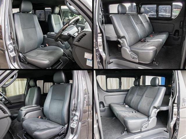 ハイエースバン スーパーGL ダークプライムII ガンメタリック カロッツェリアナビ ETC2.0付 バックカメラ 前後ドラレコ アルミホイール ヨコハマパラダ スポイラー オバフェン LEDテール ローダウン ストスパ ハイマウント ベッドキット付(7枚目)