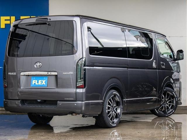 ハイエースバン スーパーGL ダークプライムII ガンメタリック カロッツェリアナビ ETC2.0付 バックカメラ 前後ドラレコ アルミホイール ヨコハマパラダ スポイラー オバフェン LEDテール ローダウン ストスパ ハイマウント ベッドキット付(11枚目)