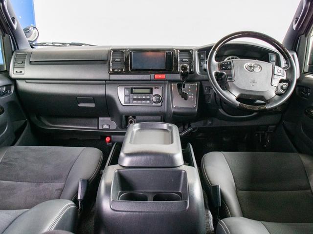 ハイエースバン スーパーGL ダークプライムII ガンメタリック カロッツェリアナビ ETC2.0付 バックカメラ 前後ドラレコ アルミホイール ヨコハマパラダ スポイラー オバフェン LEDテール ローダウン ストスパ ハイマウント ベッドキット付(33枚目)