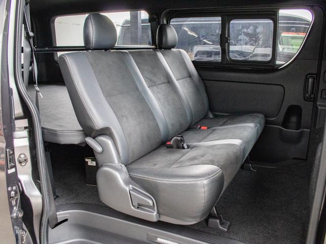 ハイエースバン スーパーGL ダークプライムII ガンメタリック カロッツェリアナビ ETC2.0付 バックカメラ 前後ドラレコ アルミホイール ヨコハマパラダ スポイラー オバフェン LEDテール ローダウン ストスパ ハイマウント ベッドキット付(35枚目)