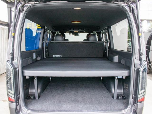 ハイエースバン スーパーGL ダークプライムII ガンメタリック カロッツェリアナビ ETC2.0付 バックカメラ 前後ドラレコ アルミホイール ヨコハマパラダ スポイラー オバフェン LEDテール ローダウン ストスパ ハイマウント ベッドキット付(72枚目)