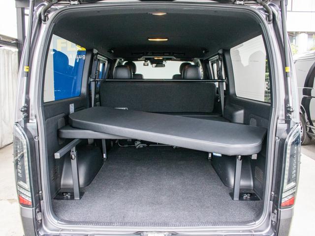 ハイエースバン スーパーGL ダークプライムII ガンメタリック カロッツェリアナビ ETC2.0付 バックカメラ 前後ドラレコ アルミホイール ヨコハマパラダ スポイラー オバフェン LEDテール ローダウン ストスパ ハイマウント ベッドキット付(73枚目)