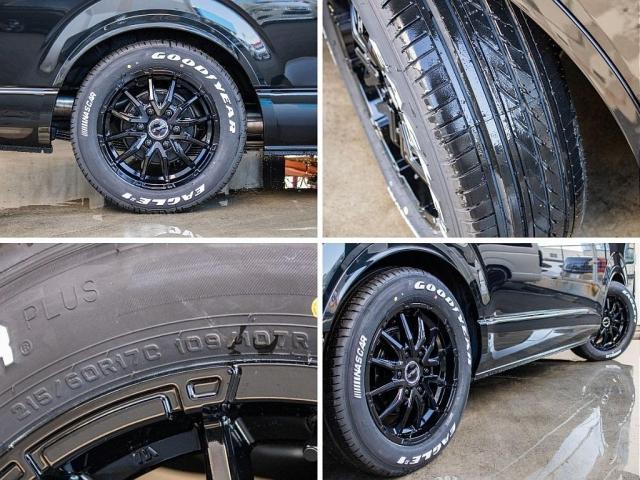ハイエースワゴン GL ロング BIG-Xパーフェクトフィットナビ ETC2.0付 バックカメラ連動 12.8フリップ ルースピ シートカバー LEDテール アルミホイール ナスカータイヤ オバフェン フロントスポイラー ローダウン(18枚目)