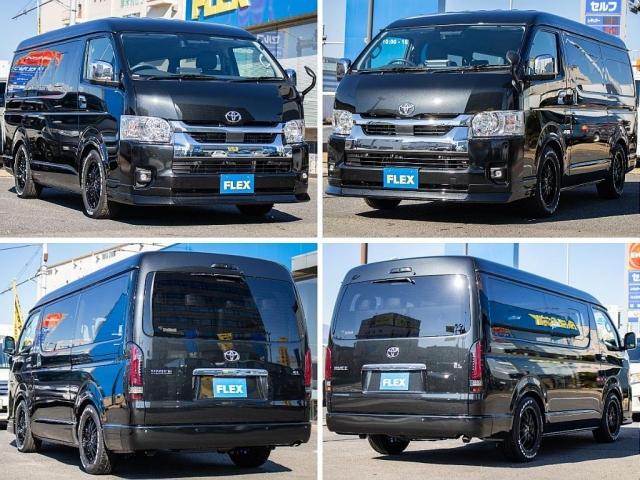 ハイエースワゴン GL ロング BIG-Xパーフェクトフィットナビ ETC2.0付 バックカメラ連動 12.8フリップ ルースピ シートカバー LEDテール アルミホイール ナスカータイヤ オバフェン フロントスポイラー ローダウン(20枚目)