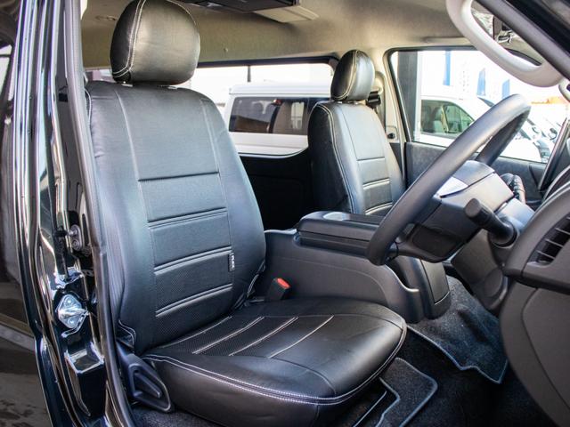 ハイエースワゴン GL ロング BIG-Xパーフェクトフィットナビ ETC2.0付 バックカメラ連動 12.8フリップ ルースピ シートカバー LEDテール アルミホイール ナスカータイヤ オバフェン フロントスポイラー ローダウン(37枚目)