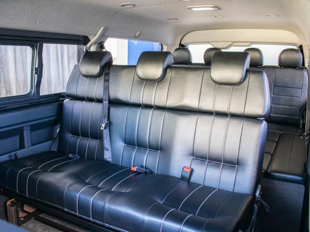 ハイエースワゴン GL ロング BIG-Xパーフェクトフィットナビ ETC2.0付 バックカメラ連動 12.8フリップ ルースピ シートカバー LEDテール アルミホイール ナスカータイヤ オバフェン フロントスポイラー ローダウン(73枚目)