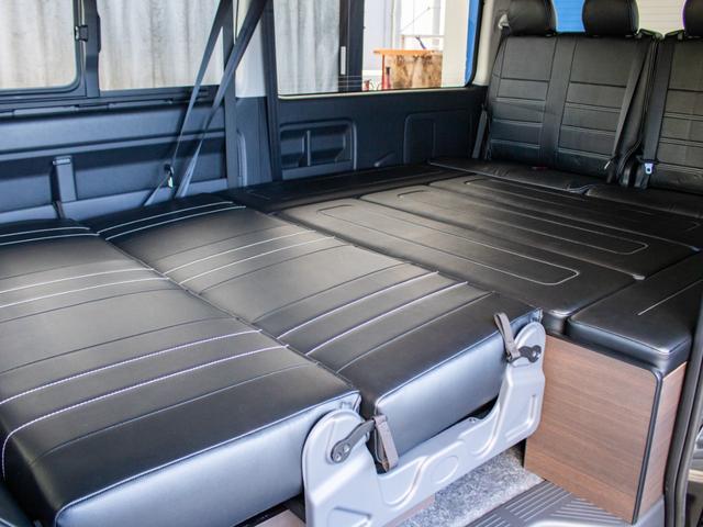 ハイエースワゴン GL ロング BIG-Xパーフェクトフィットナビ ETC2.0付 バックカメラ連動 12.8フリップ ルースピ シートカバー LEDテール アルミホイール ナスカータイヤ オバフェン フロントスポイラー ローダウン(80枚目)