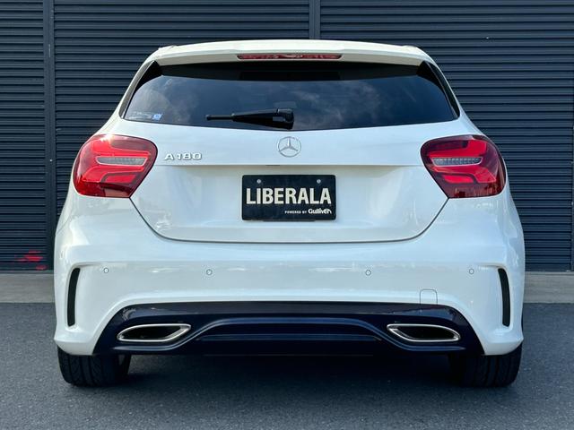 Aクラス A180 スポーツ 後期 AMGレザーエクスクルーシブPKG パノラミックSR harman/kardon 本革 Sヒーター M付PWシートアンビエントライト RSP ACC LKA BSA Bカメラ LED ナビ TV(64枚目)